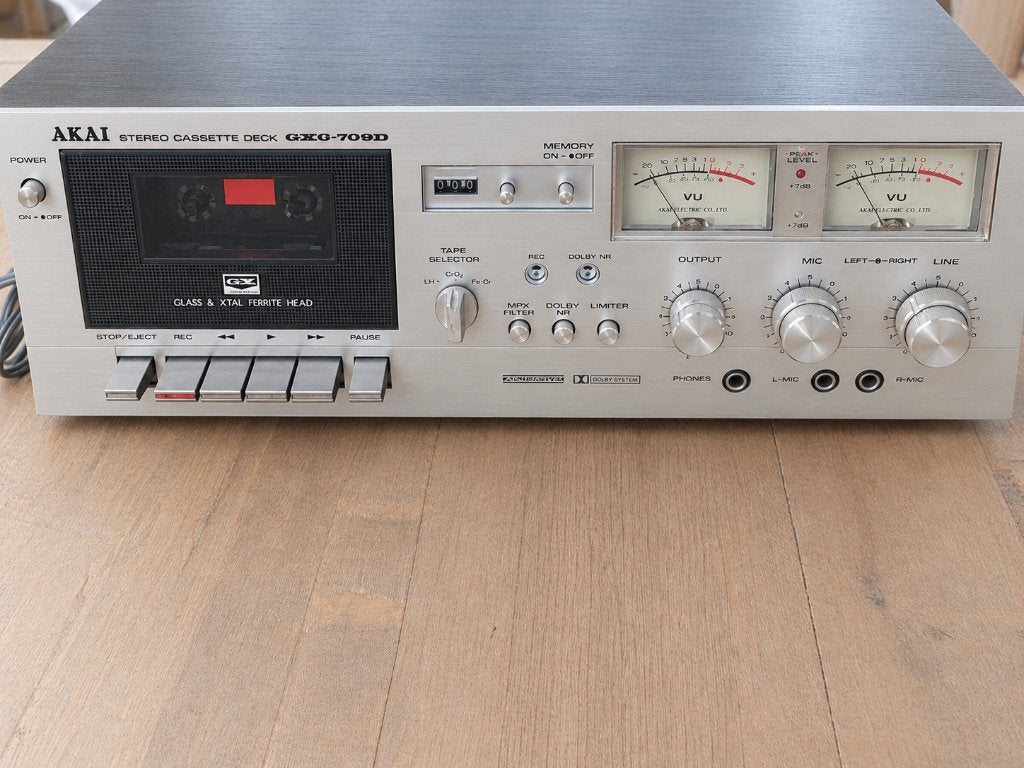 Akai Cassette deck GXC-709D, Ophalen, Enkel, Akai, Tape counter