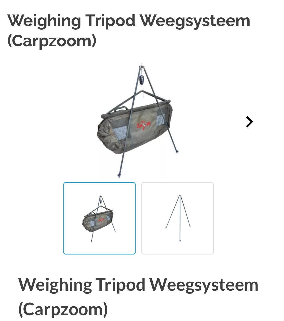 Tripod carpzoom €25,- nieuw, Ophalen of Verzenden, Nieuw, Complete set