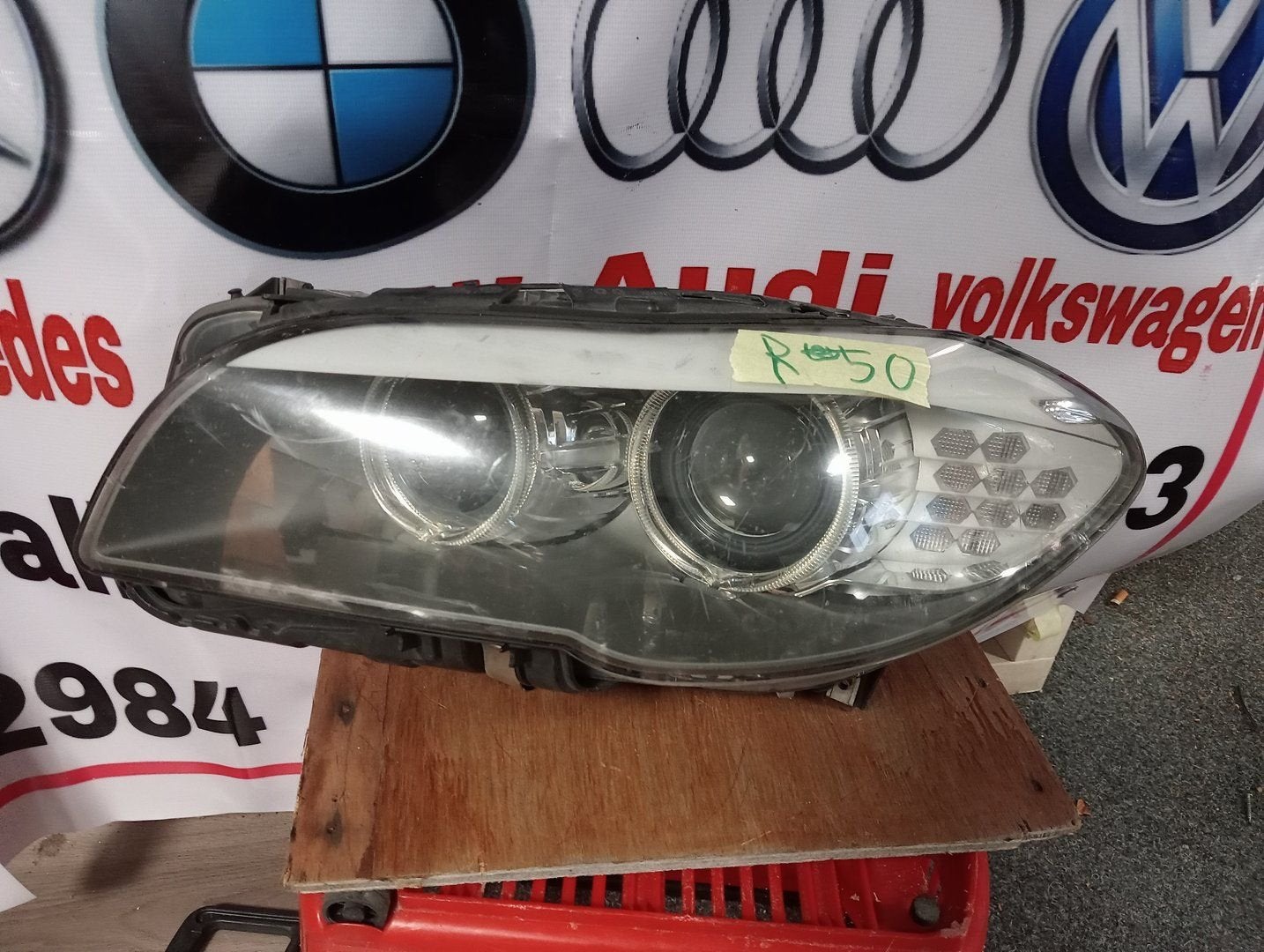 BMW 5 SERIE F10 F11 XENON LED KOPLAMP Links 7203245 ORIGINE, Gebruikt, -, -, Ophalen of Verzenden