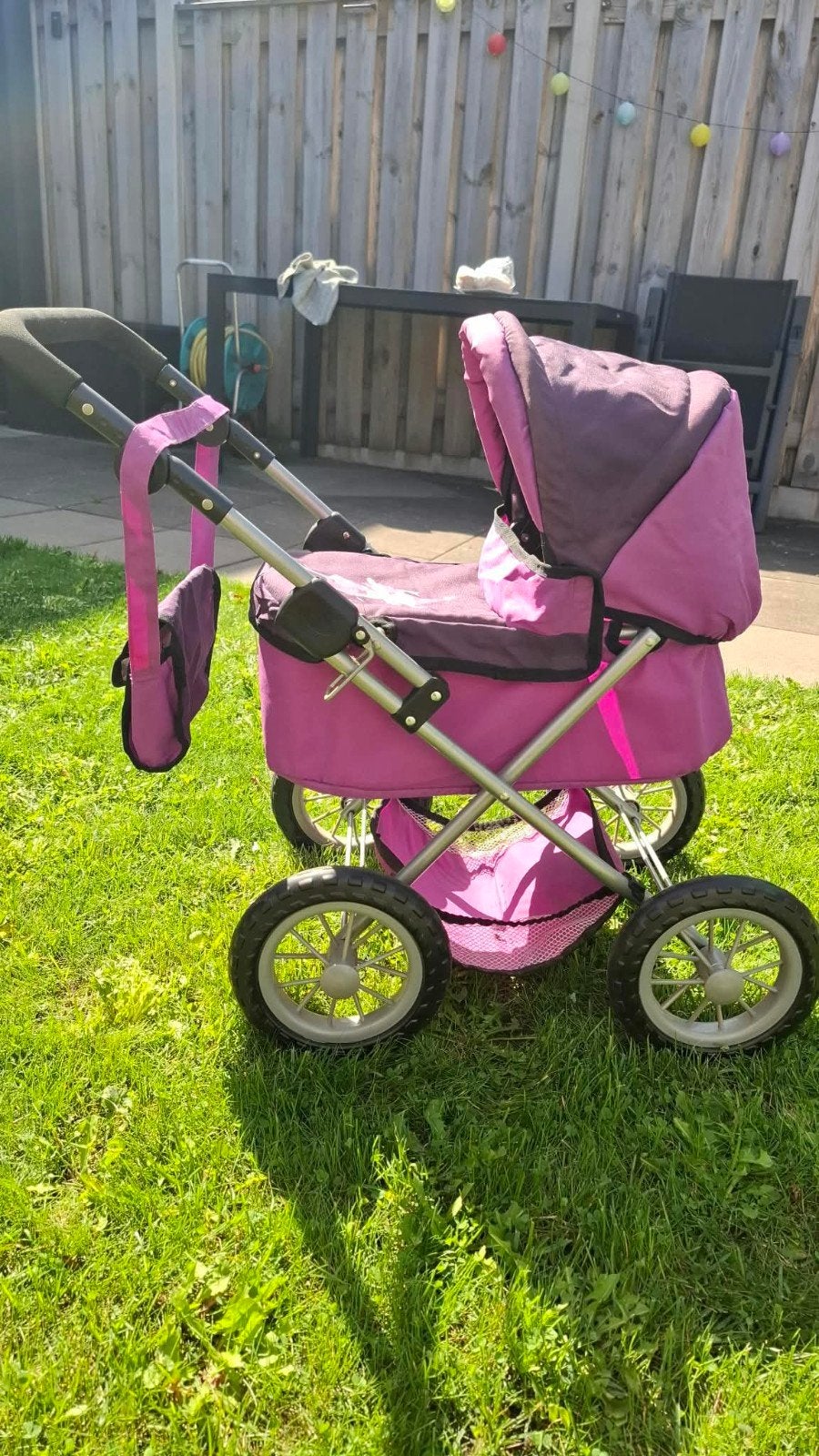 Bayer Poppenwagen + Luiertas (Compleet), Ophalen, Zo goed als nieuw, Babypop