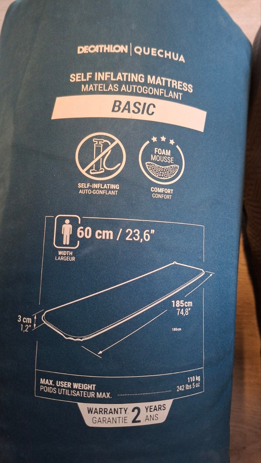 Zelfopblaasbaar matras 1 pers., Ophalen of Verzenden