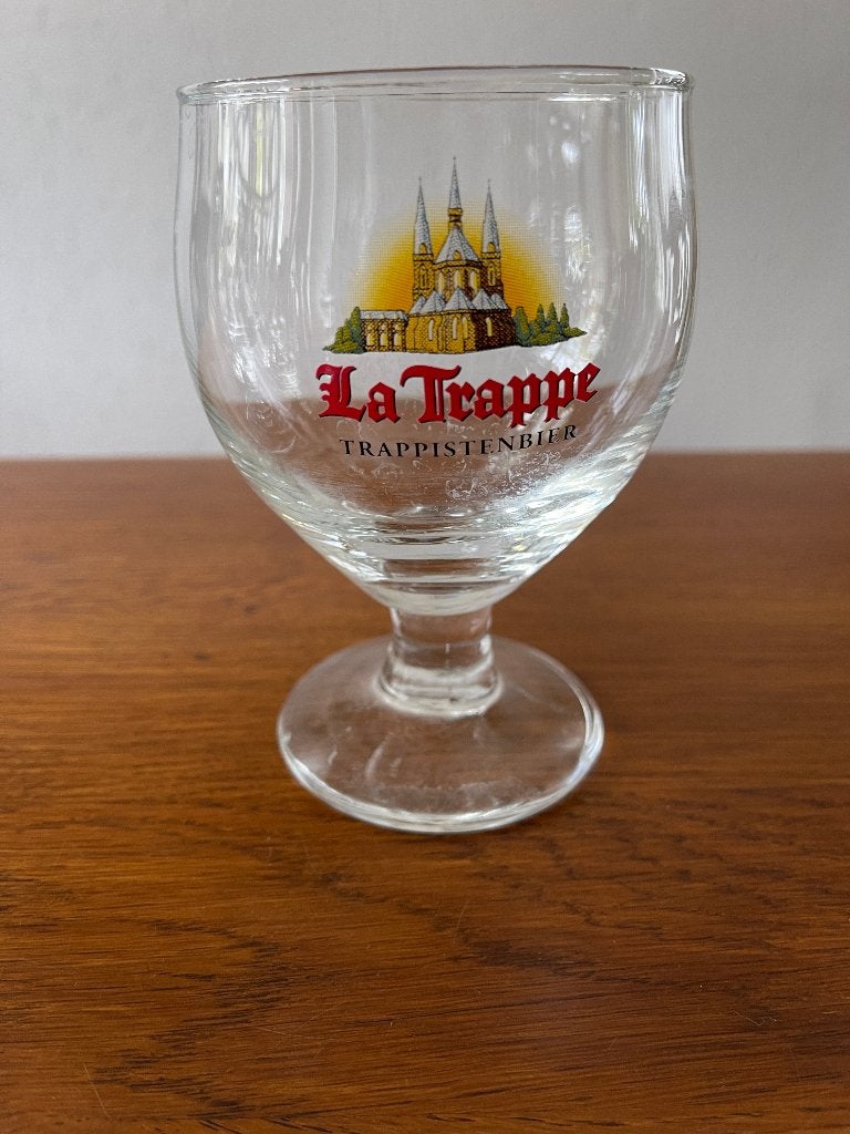 Bierglas op Voet "La Trappe", Ophalen of Verzenden, Zo goed als nieuw, Glas of Glazen, Overige merken