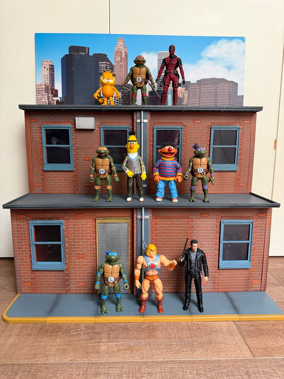 NECA Street Scene Diorama Set 1:12 - Compleet, Ophalen of Verzenden, Zo goed als nieuw
