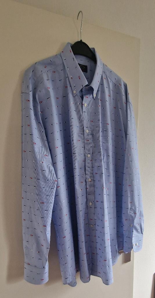 Paul & Shark overhemd maat 46, Blauw, Ophalen of Verzenden, Zo goed als nieuw, Overige halswijdtes