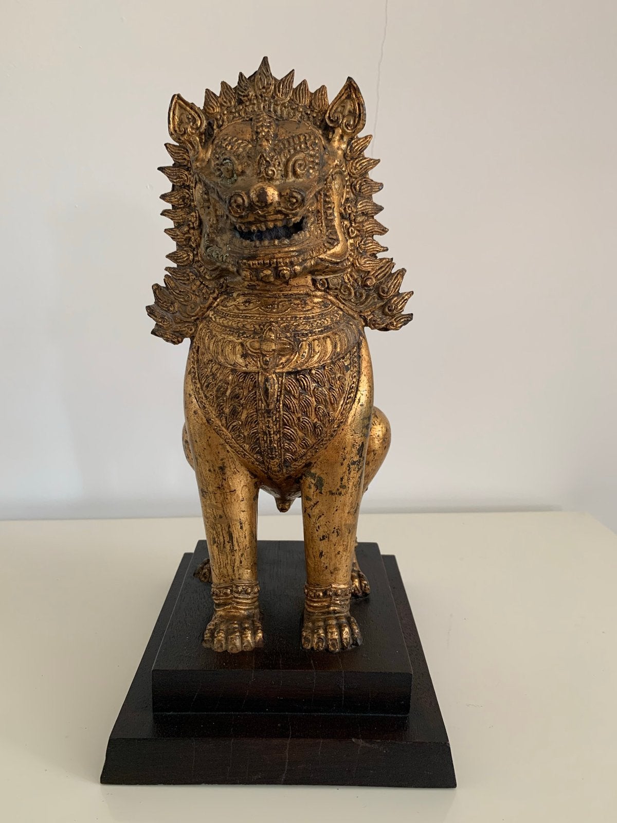 Vintage Thaise Singha Leeuw Beeld, Ophalen of Verzenden