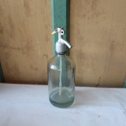 Spuitwaterfles sodafles blank glas origineel spuitfles, Ophalen of Verzenden