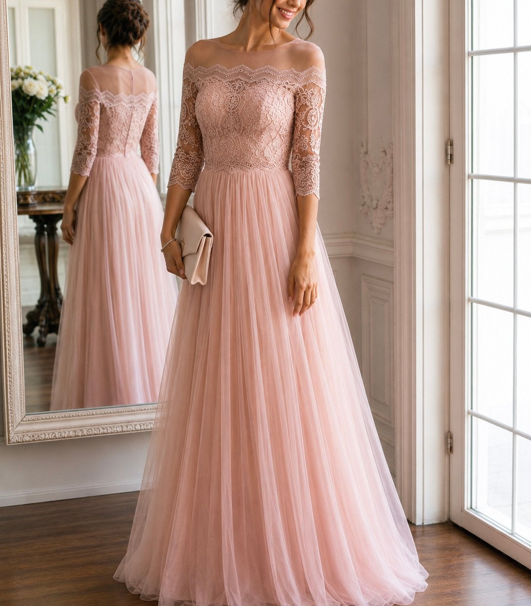 Roze jurk | Chi Chi London, Ophalen of Verzenden, Zo goed als nieuw, Maat 38/40 (M), Roze