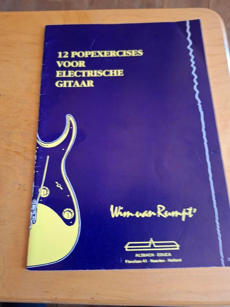 12 Popexercises voor Elektrische Gitaar - Wim van Rumpt, Ophalen of Verzenden