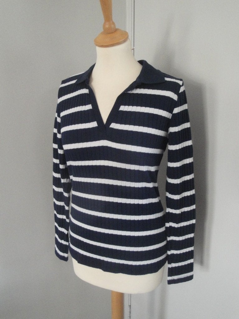 NIEUW!! Blauw/wit truitje maat M, Ophalen of Verzenden, Nieuw, Maat 38/40 (M), Blauw