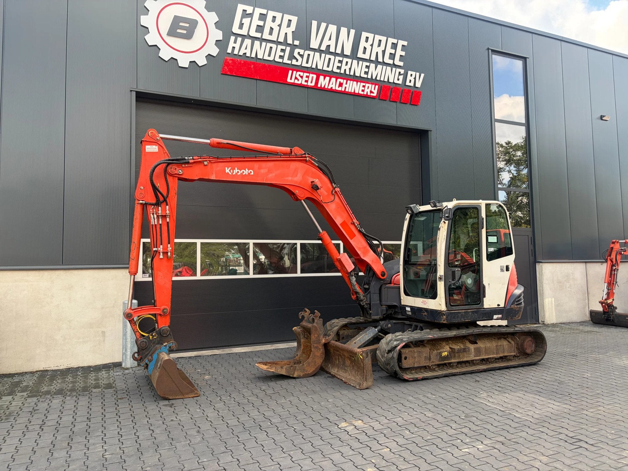 Kubota KX080-3 midigraver/graafmachine (bj 2011), Graafmachine