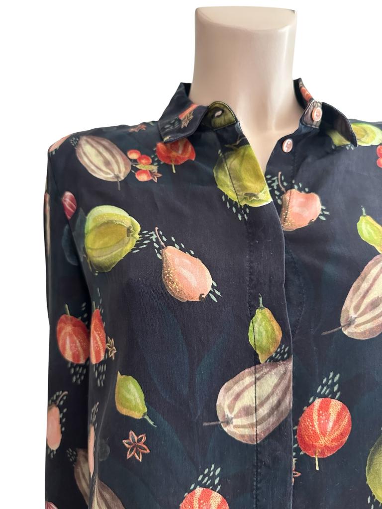 Pom Amsterdam blouse M, Kleding | Dames, Blouses en Tunieken, Maat 38/40 (M), Blauw, Ophalen of Verzenden, Zo goed als nieuw