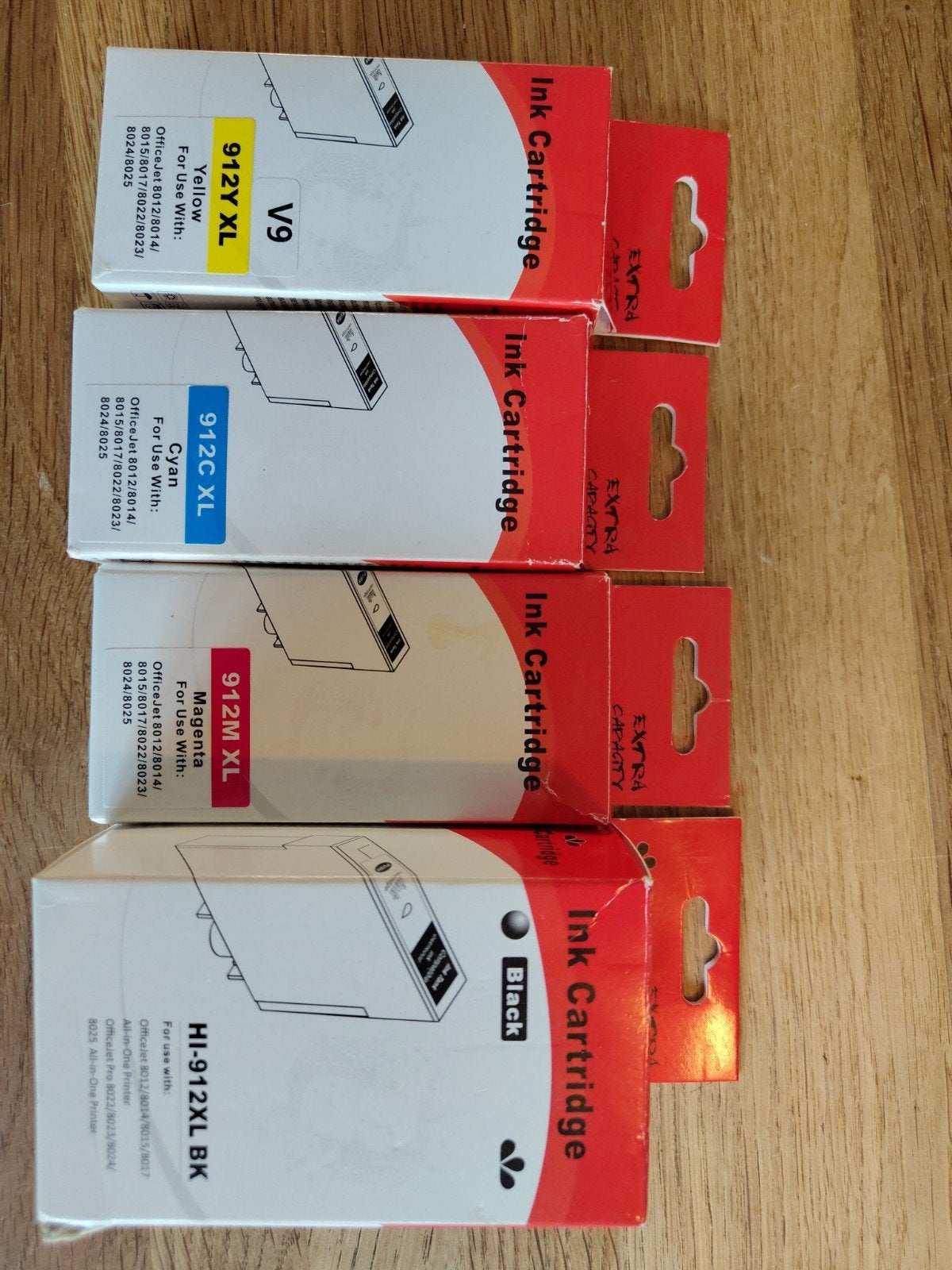 HP 912XL Inktcartridges - Zwart, Geel, Cyaan, Magenta, Ophalen of Verzenden, Nieuw