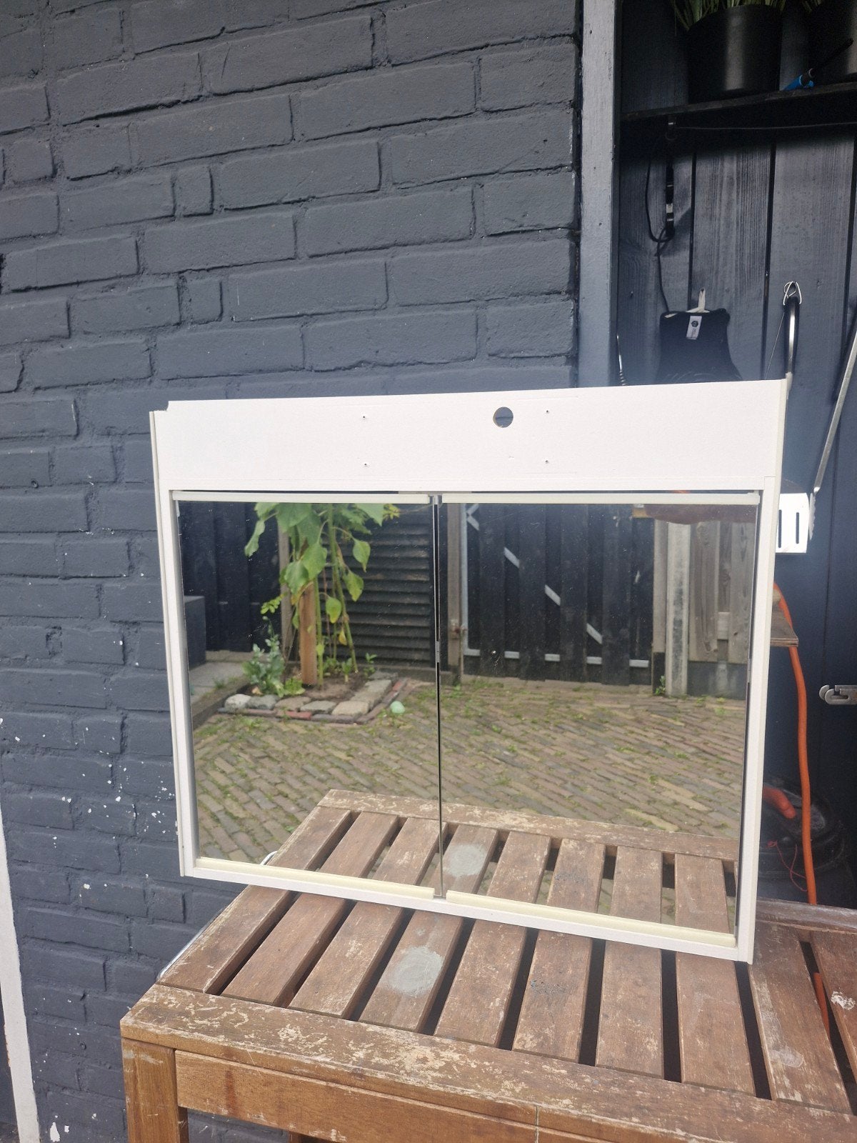 Spiegel toiletkastje Knaus caravan, Ophalen, Gebruikt