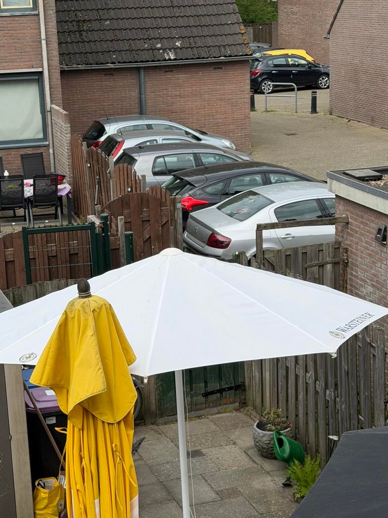 Warsteiner,coca cola,heineken,leffe,duvel parasol, Ophalen, Zo goed als nieuw