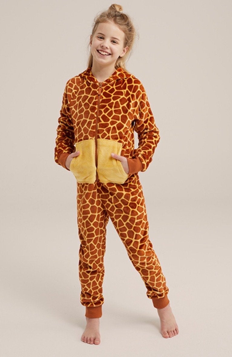 Onesie giraffe Maat 170/176 - NIEUW WE Fashion, Ophalen of Verzenden, Nieuw, Jongen of Meisje, Nacht- of Onderkleding