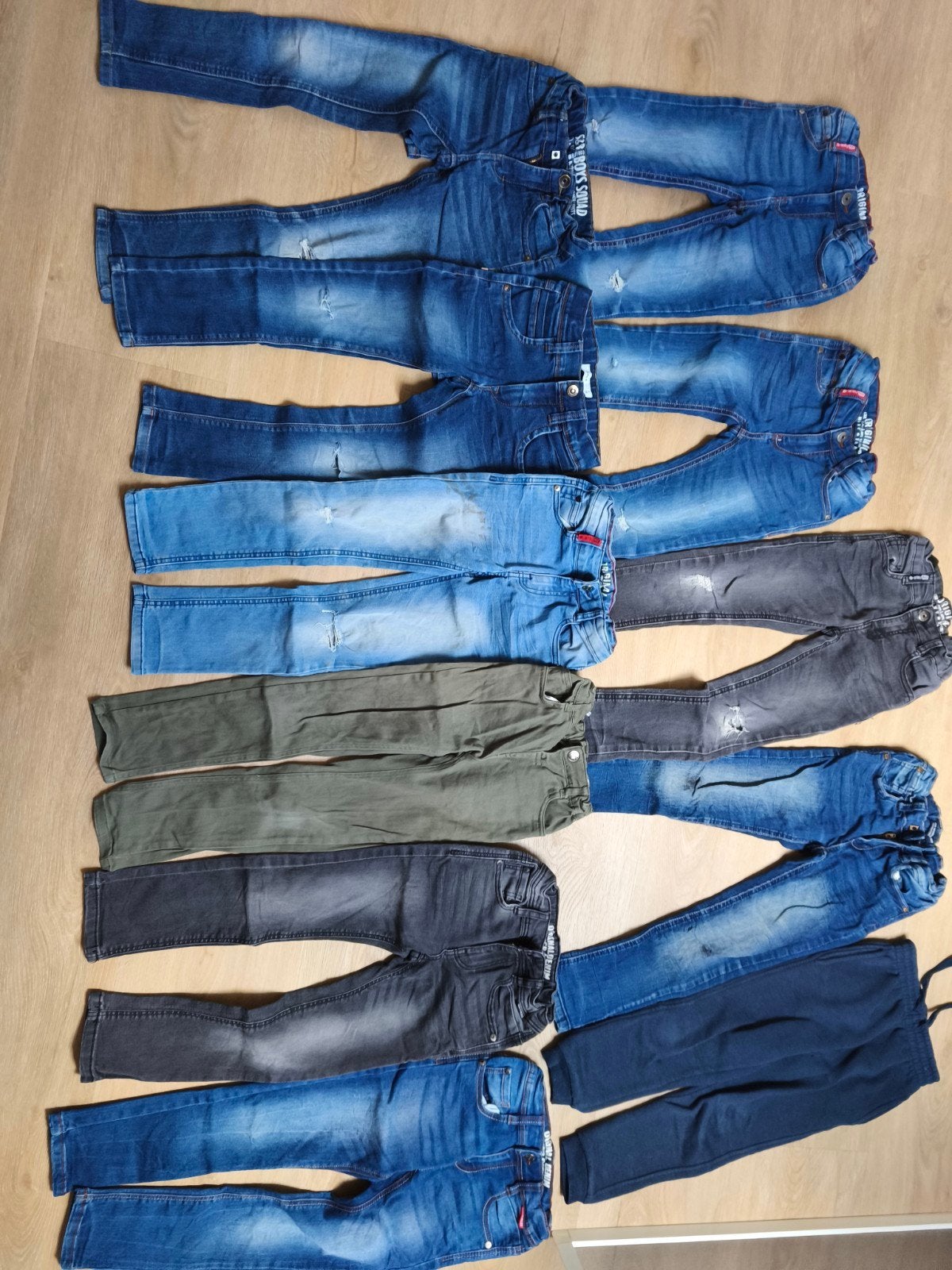 11 lange broeken voor jongens, maat 116, Broek, Ophalen of Verzenden, Zo goed als nieuw, Jongen