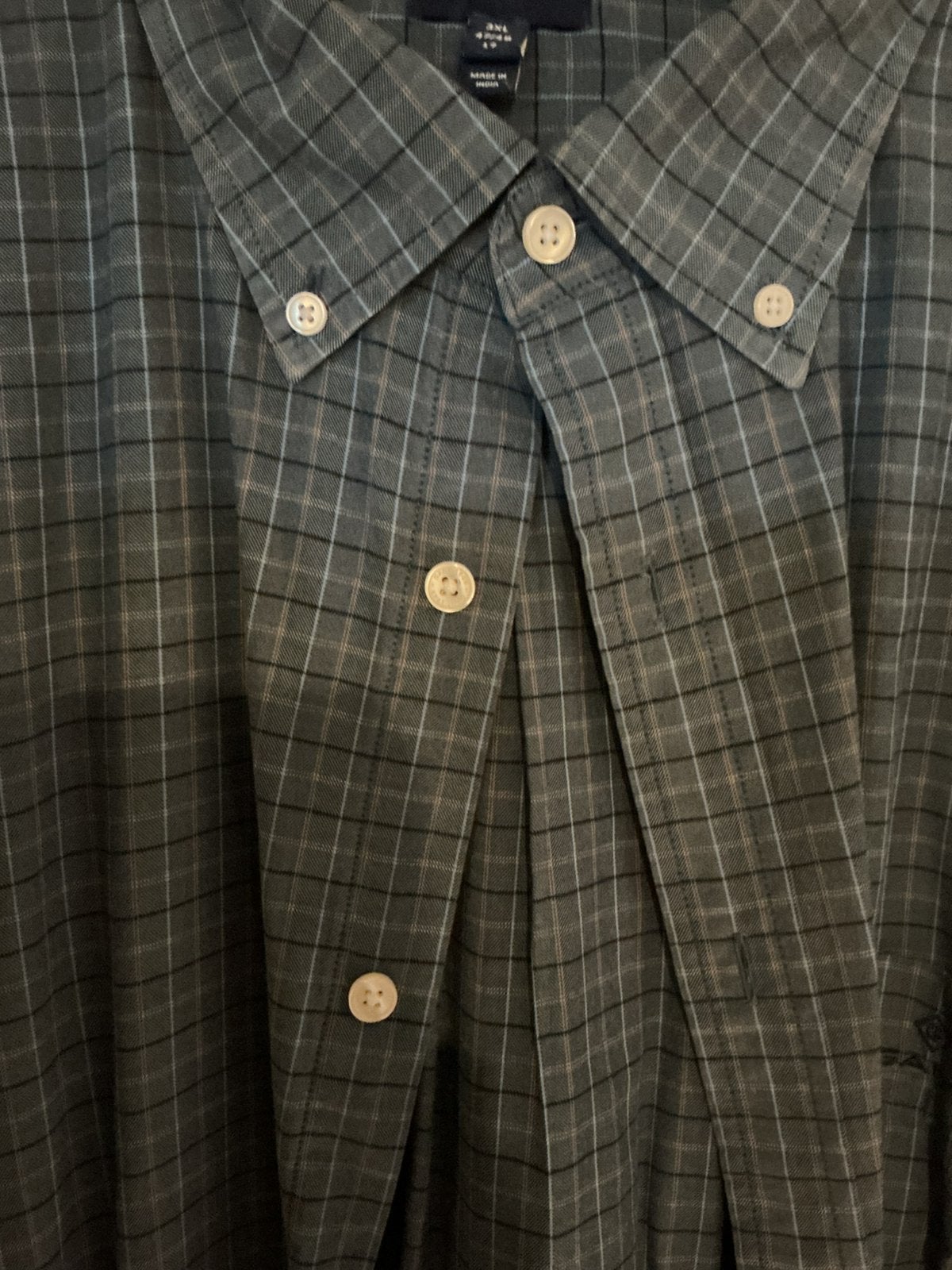 GANT buttondown zgan Blauw geblokt overhemd MT 3XL, Ophalen of Verzenden, Zo goed als nieuw, Blauw, Halswijdte 43/44 (XL)