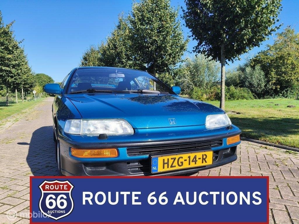 Honda CRX 1.6 VTi | 1991 | Route 66 Auctions, Auto's, Honda, Overige carrosserieën, Zwart, Bedrijf