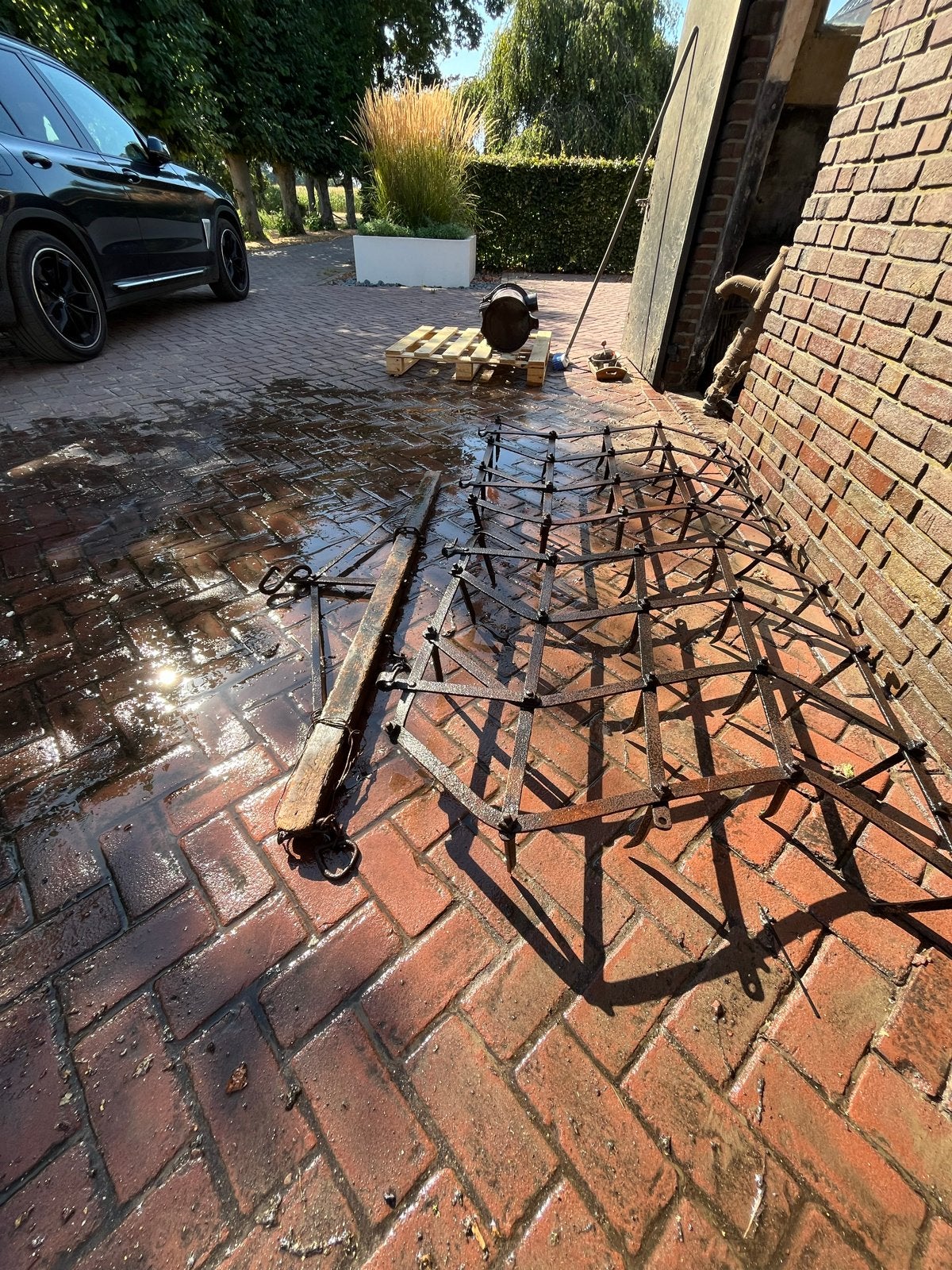 Ouderwetse eg voor grondbewerking, Antiek en Kunst, Ophalen