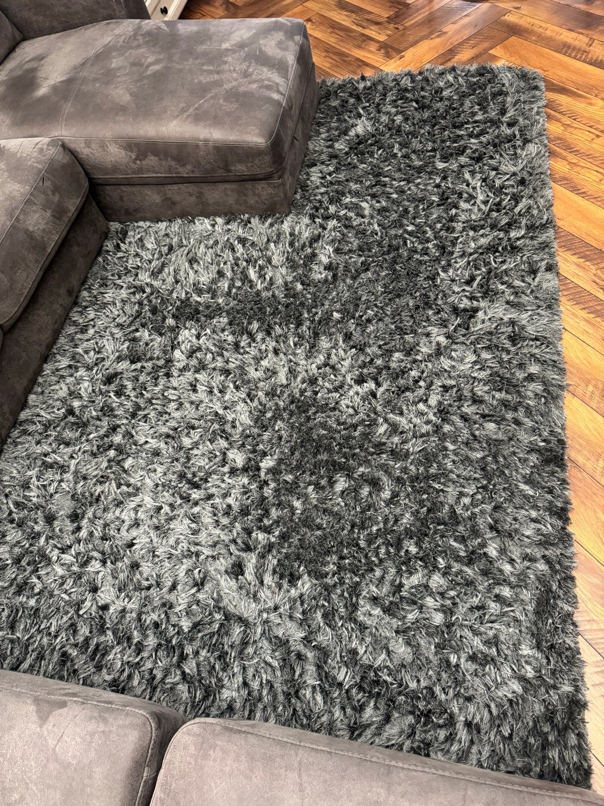 Benuta Vloerkleed Grijs - Handgeweven - Zo goed als nieuw, Ophalen, 150 tot 200 cm, 200 cm of meer, Zo goed als nieuw