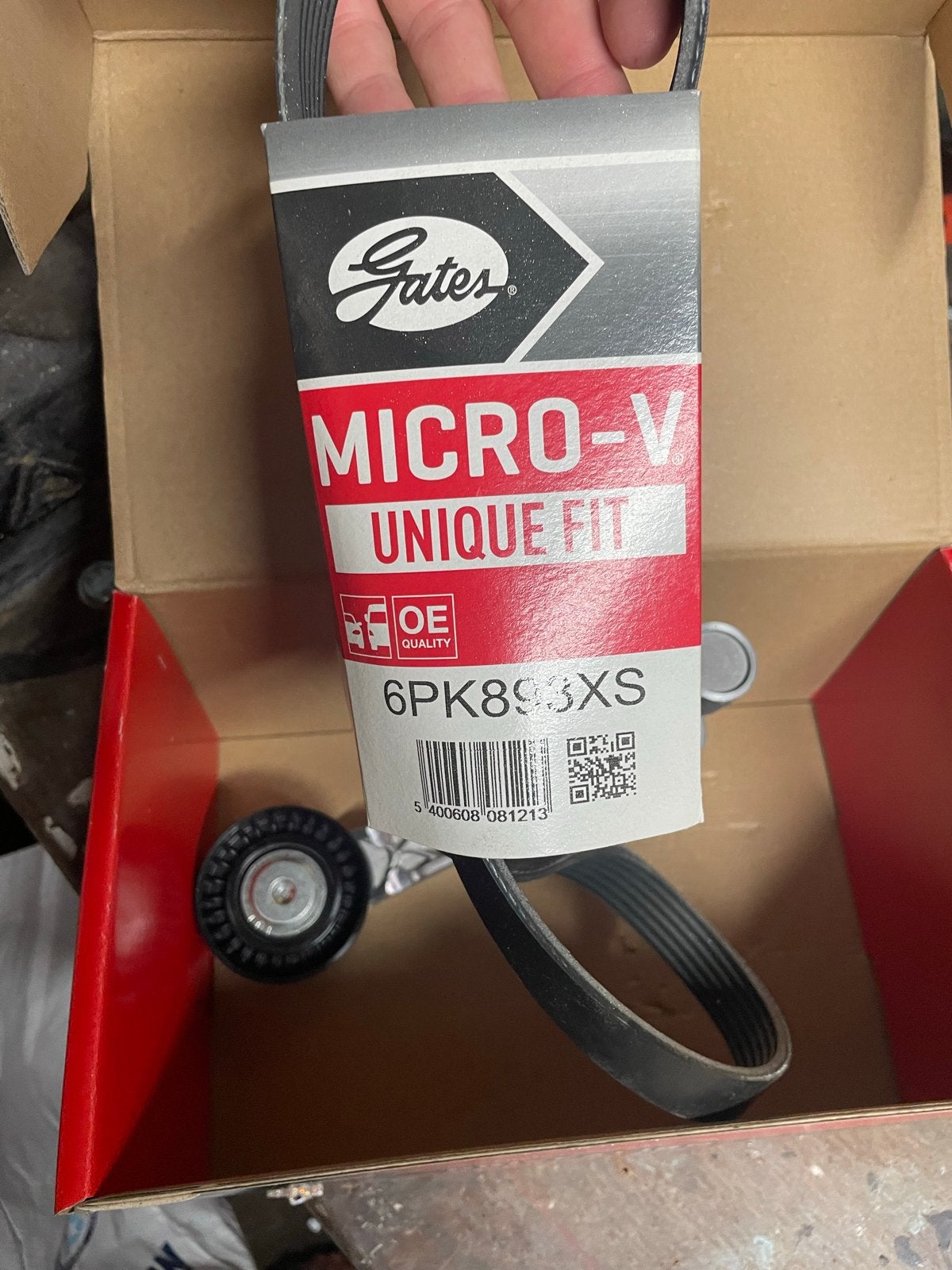 Gates Micro-V multiriem met spanner 6PK893XS T39127, Ophalen of Verzenden, Nieuw, Overige automerken