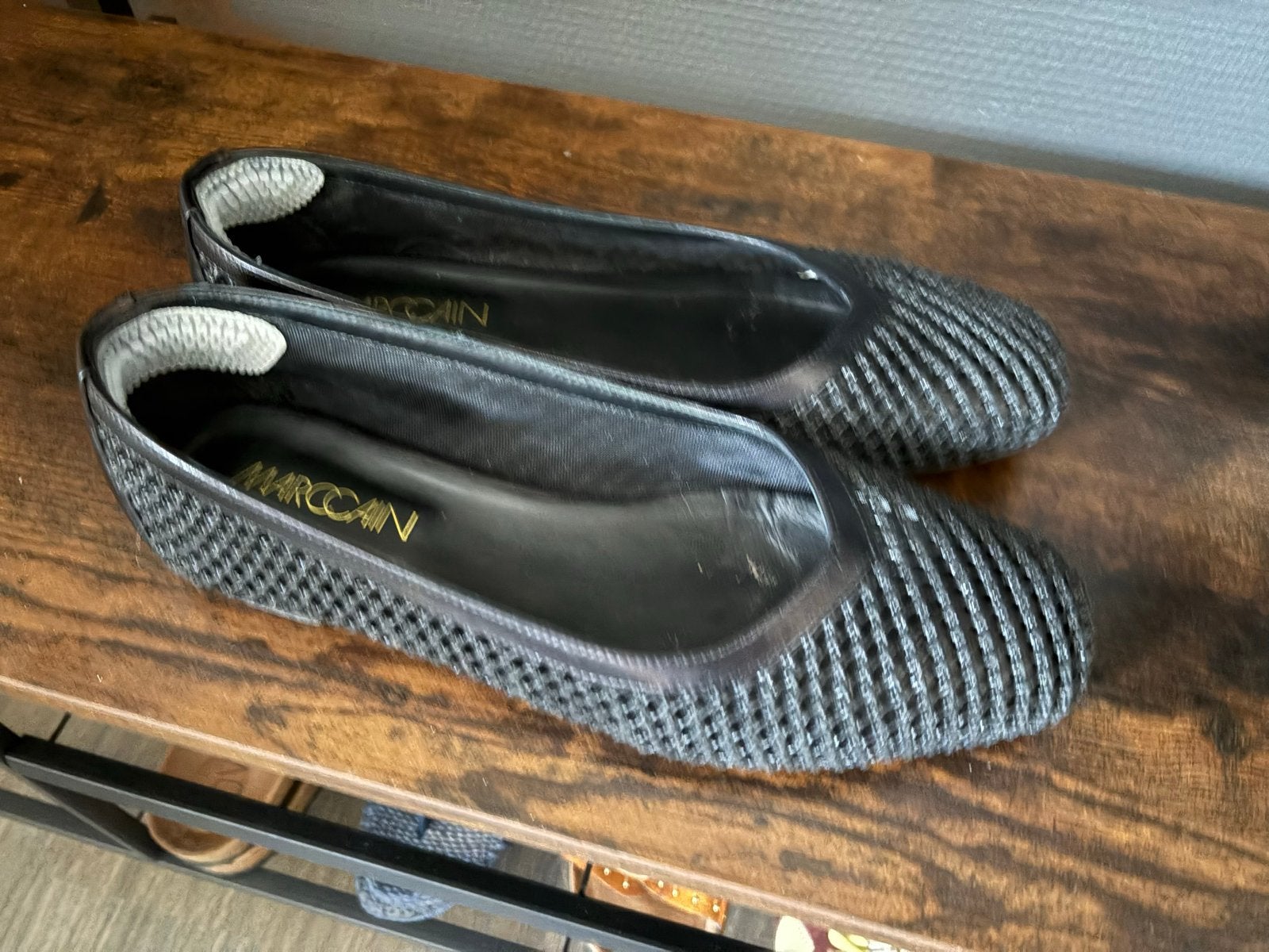 Marccain ballerina's zwart maat 41, Zwart, Zo goed als nieuw, Ballerina's, Ophalen of Verzenden