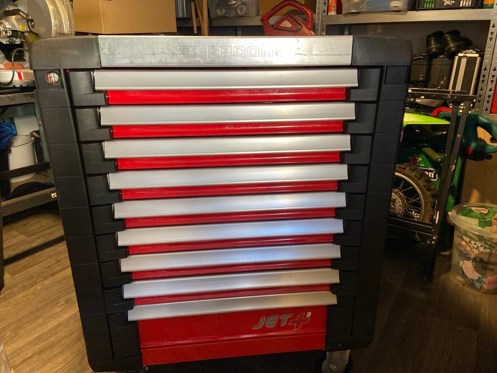 Facom JET.3 Gereedschapswagen met 9 laden, Ophalen, Gebruikt