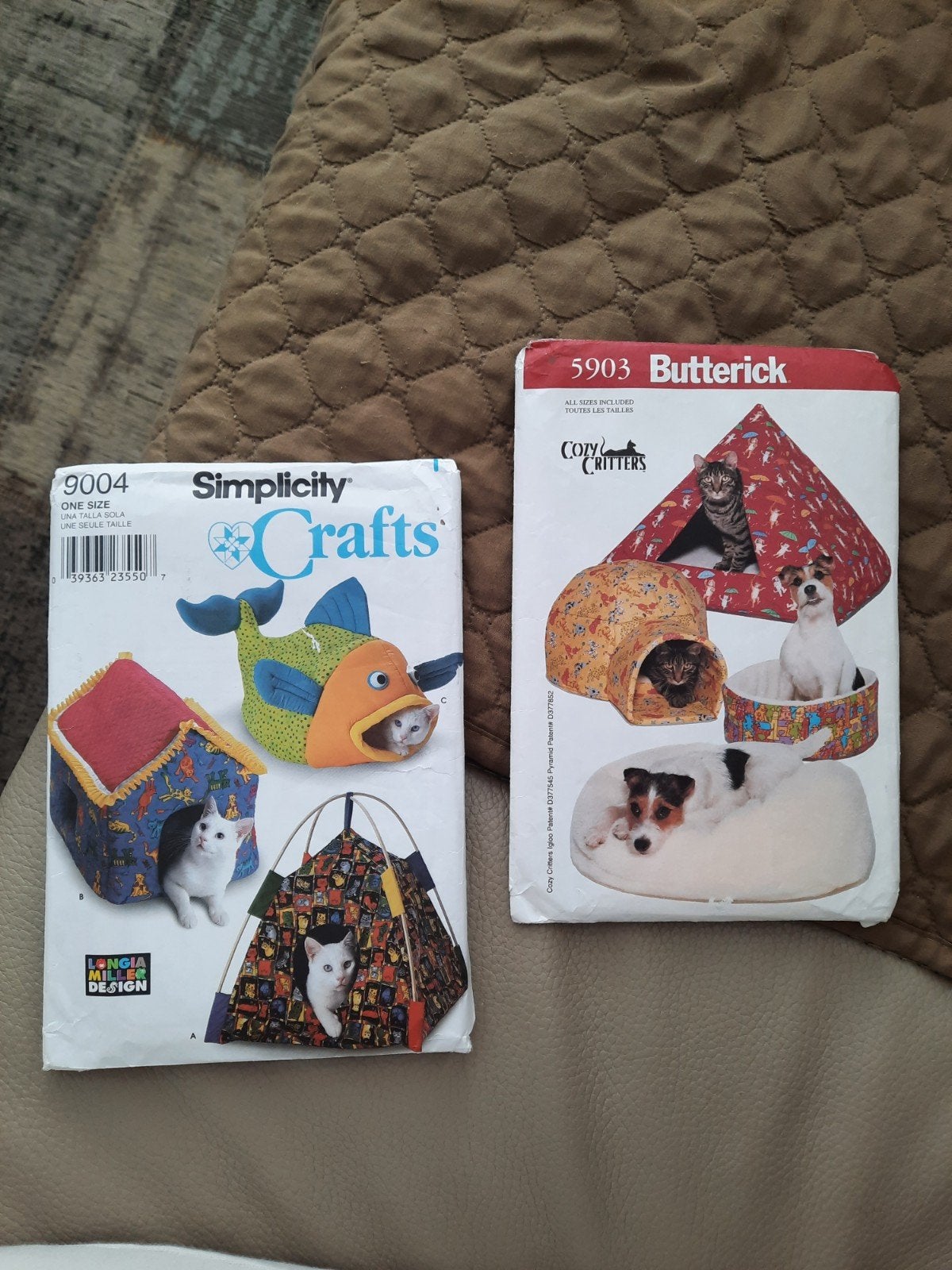 Butterick patroon voor hondenmanden, Hobby en Vrije tijd, Kledingpatronen, Overige merken, Overige typen, Vrouw, Nieuw