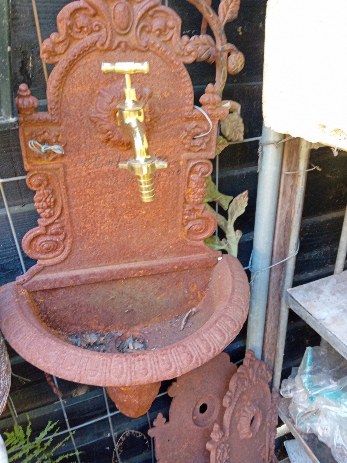 Waterspuwer waterornament vis kikker leeuw eend "De Evenaar", Ophalen