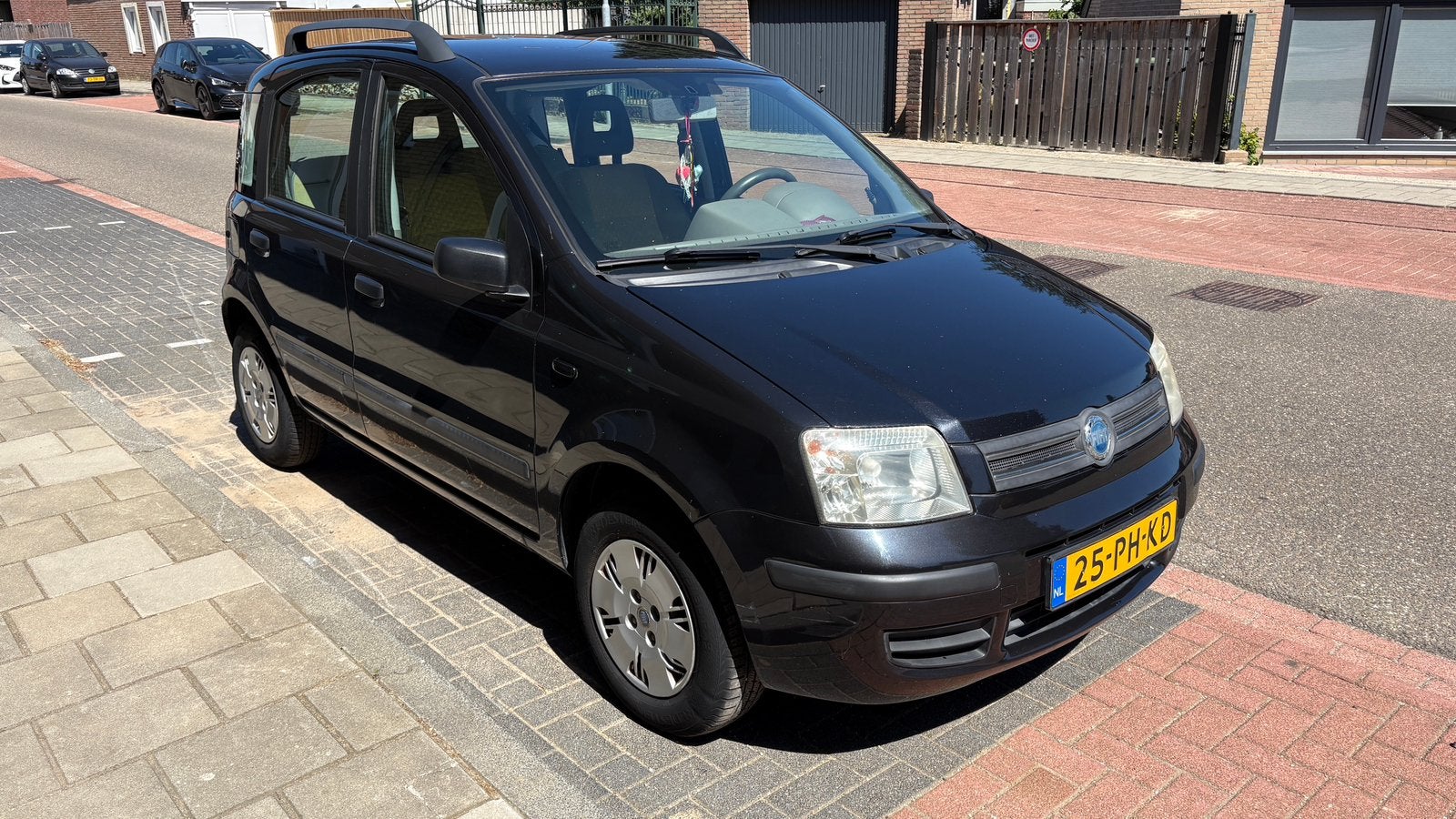 Fiat Panda 1.2 2004 Zwart, Voorwielaandrijving, Stof, Zwart, Origineel Nederlands