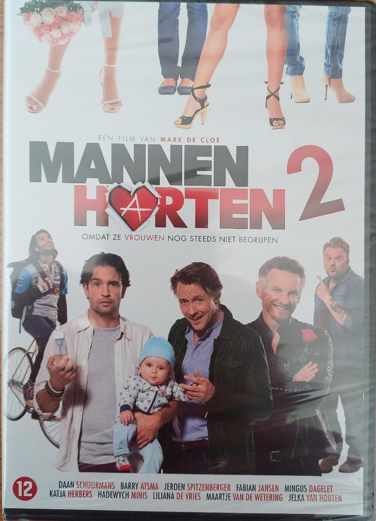 2+1 GRATIS! DVD Mannenharten 2, Ophalen of Verzenden, Komedie, Nieuw in verpakking, Film
