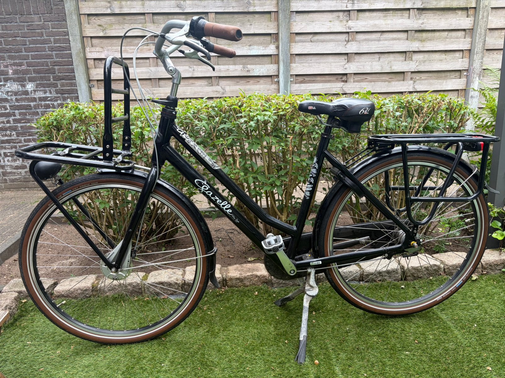 Gazelle miss grace 28 inch fiets d54 zwart 3 versnellingen, Ophalen, Versnellingen, 56 cm of meer, Zo goed als nieuw