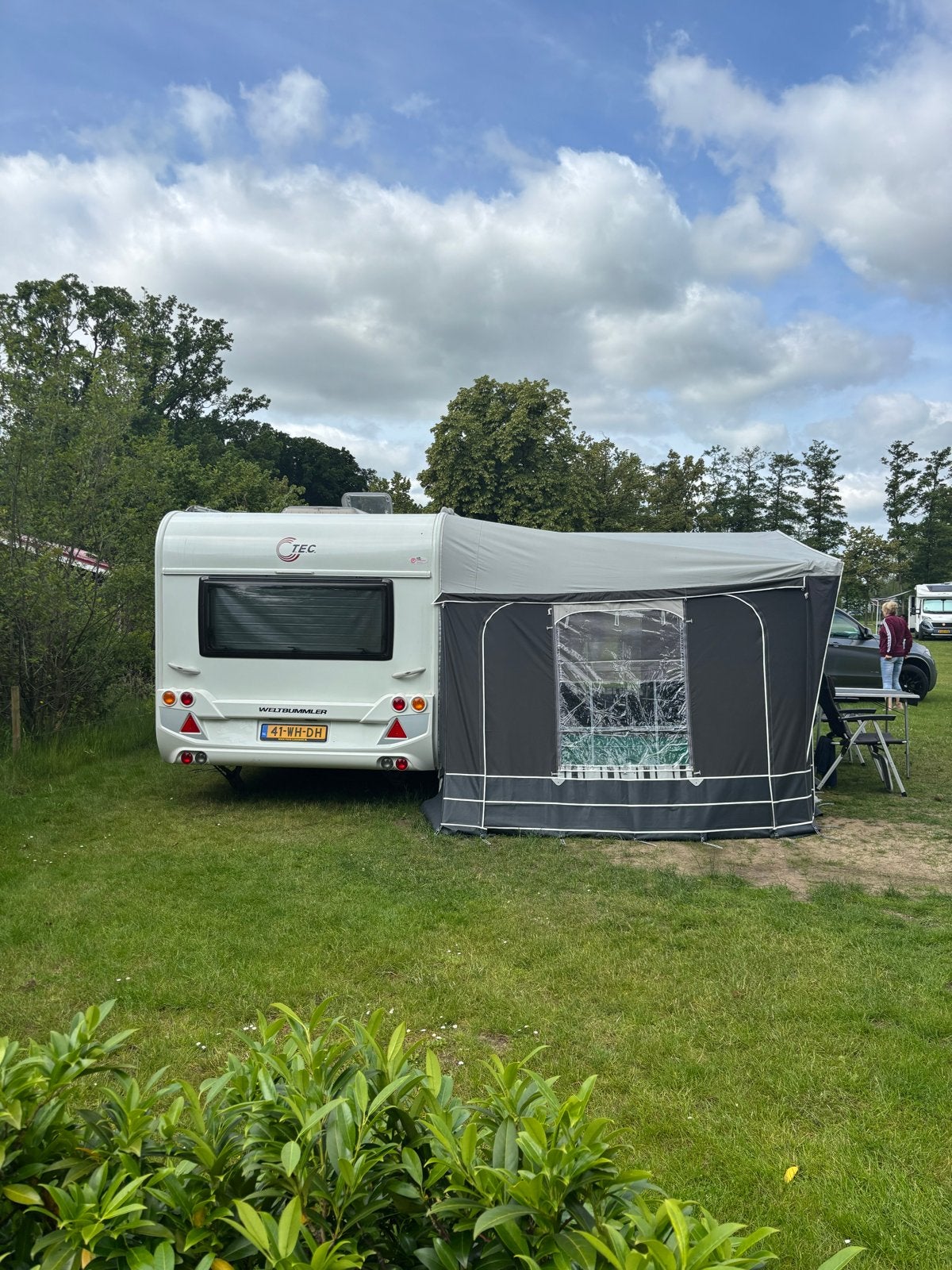 Voortent voor caravan met luifel maat 13!!, Ophalen, Zo goed als nieuw, Polyester, Overige merken
