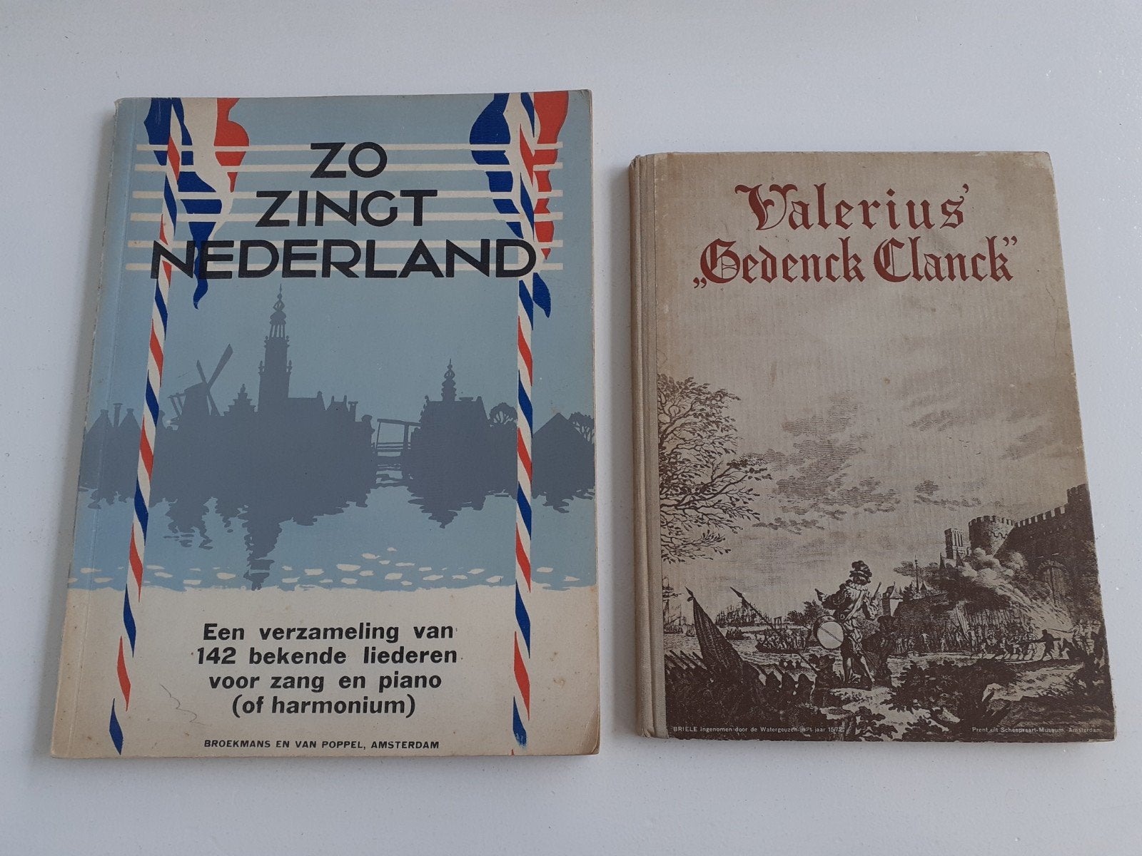 Zo Zingt Nederland & Valerius' Gedenck Clanck - Muziekboeken, Ophalen of Verzenden, Piano
