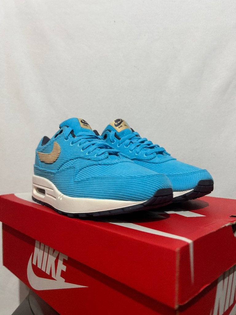 NIEUW! Maat 43 - Nike Air Max 1 Corduroy Baltic Blue, Nike, Nieuw, Sneakers of Gympen, Nike