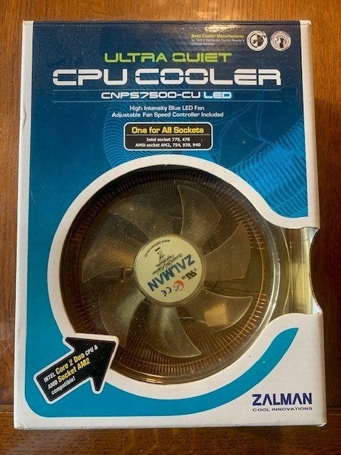 Zalman cpu-koelers, 2 stuks, Computers en Software, Ophalen of Verzenden, Zo goed als nieuw, Luchtkoeling