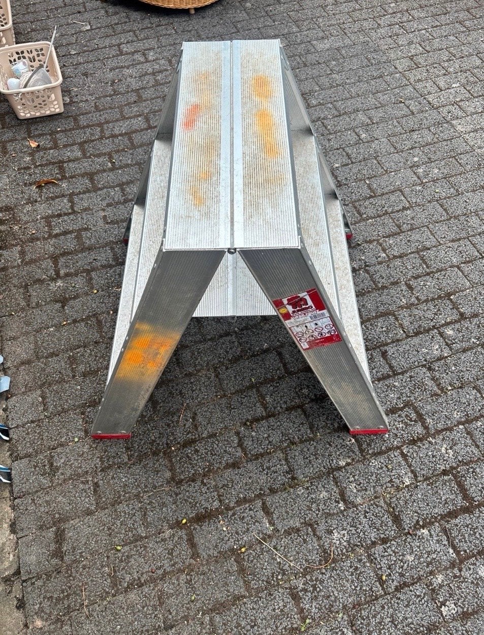 Little Jumbo SuperPRO trapje 70 cm 2x3 treden, Doe-het-zelf en Verbouw, Ladders en Trappen, Ophalen, Gebruikt, Trap, Opvouwbaar of Inschuifbaar