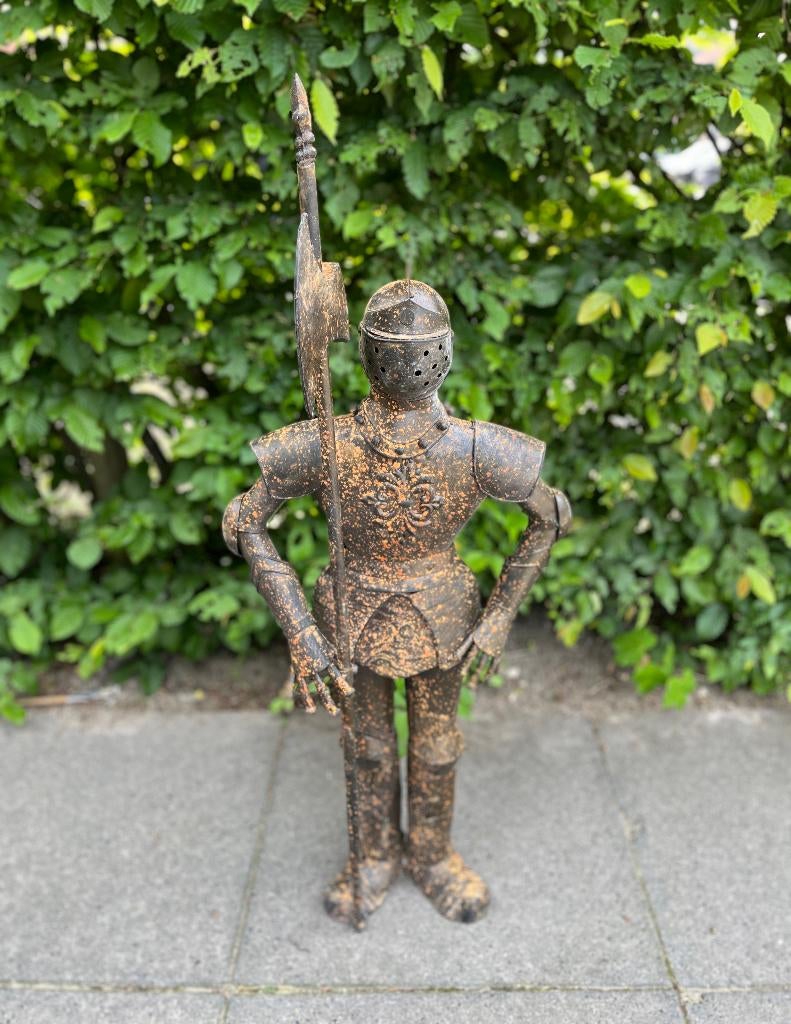 Ridder van metaal., Beeld, Bruin, 50 - 100 cm, Ophalen of Verzenden