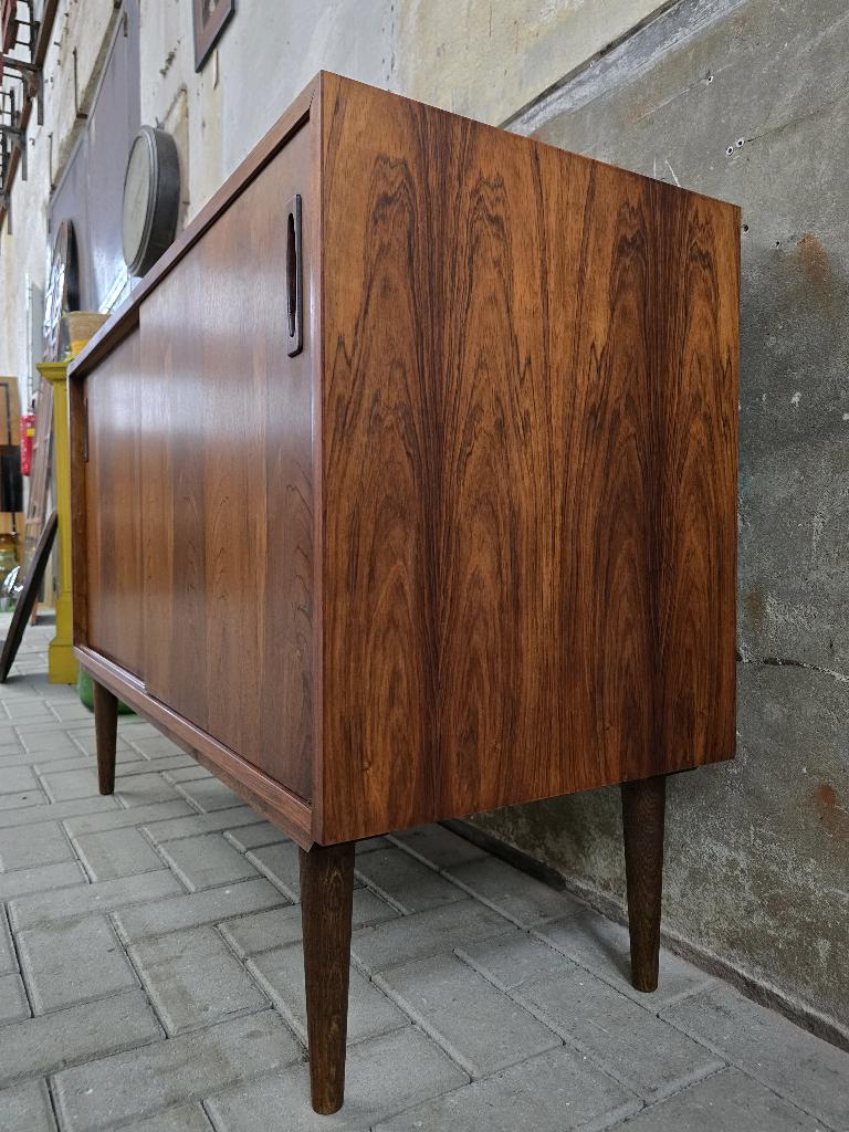 Mid Century Design Lowboard Palissander | Vintage Dressoir, Gebruikt, Ophalen of Verzenden, 25 tot 50 cm, Grenenhout