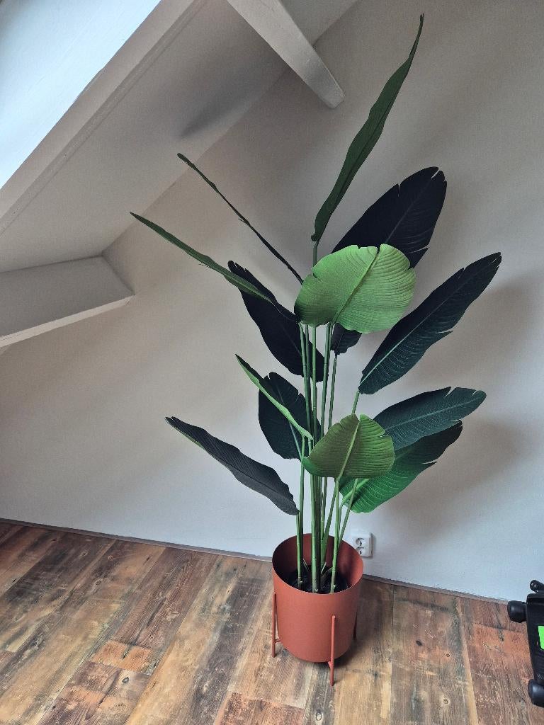 Grote kunstplant 180 cm + bloempot van H&M Home, Ophalen, Zo goed als nieuw, Binnen