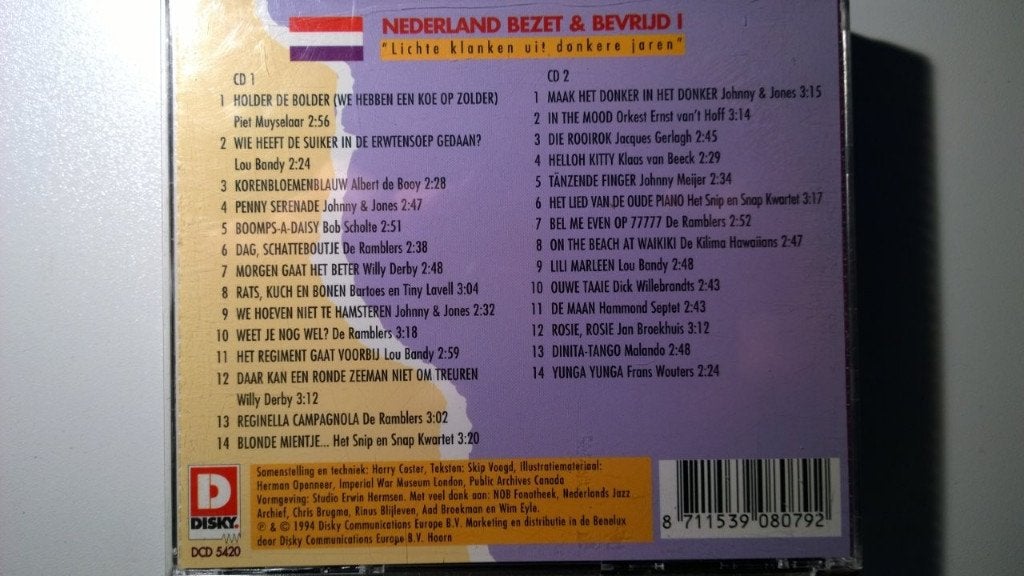 Nederland Bezet & Bevrijd Volume 1, Ophalen of Verzenden, Zo goed als nieuw, Pop, Album