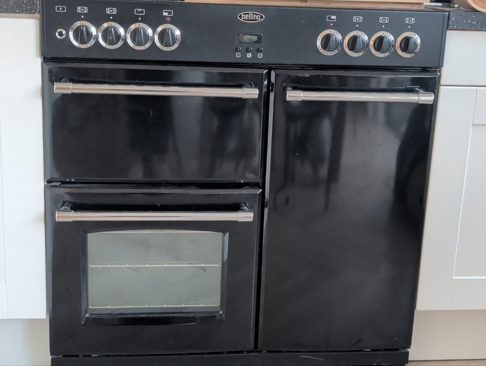 Fornuis Belling Classic 90DFT, Ophalen, Gebruikt, Gas, Vrijstaand