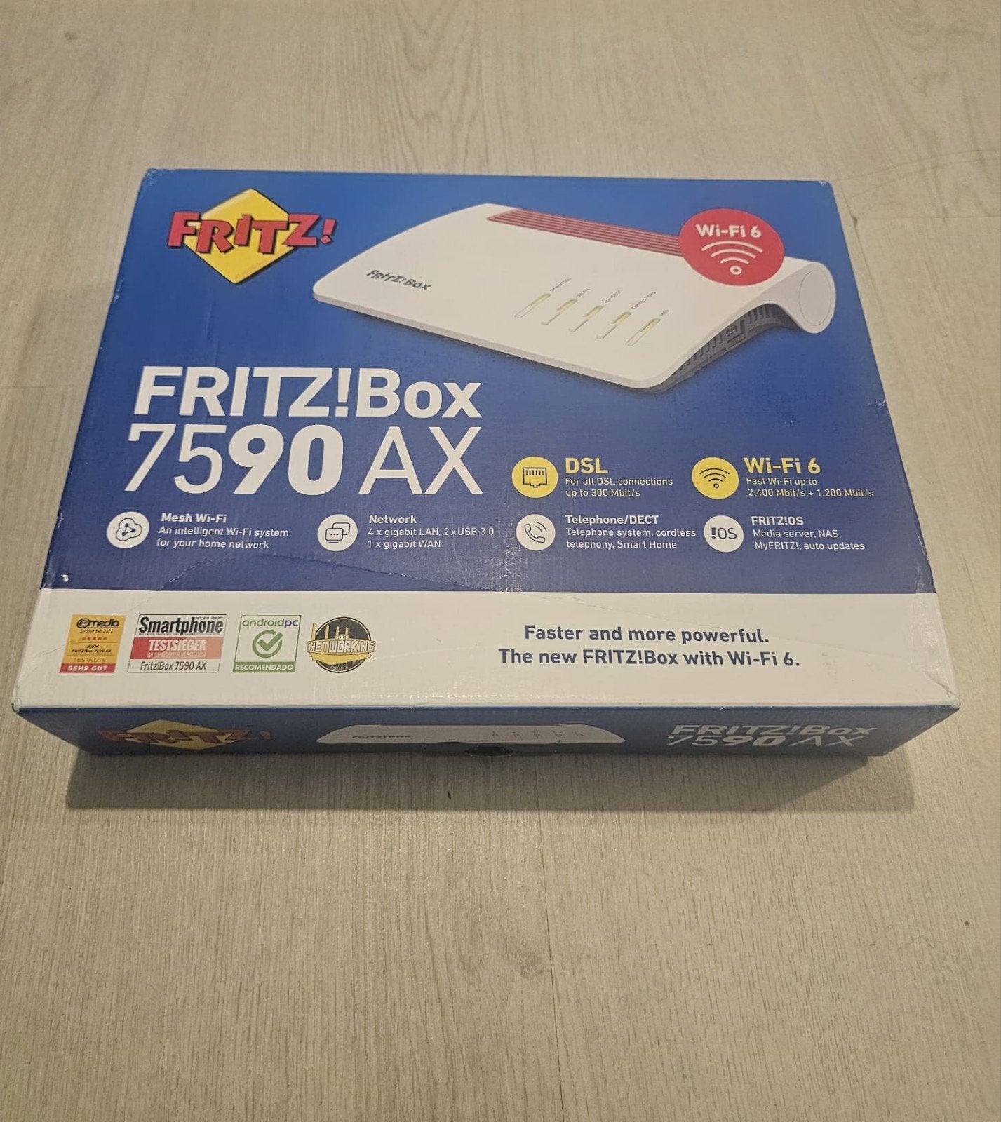 FRITZ!Box 7590 AX – Nieuw & Verzegeld in Doos, Ophalen of Verzenden, Nieuw, Router met modem, Fritzbox