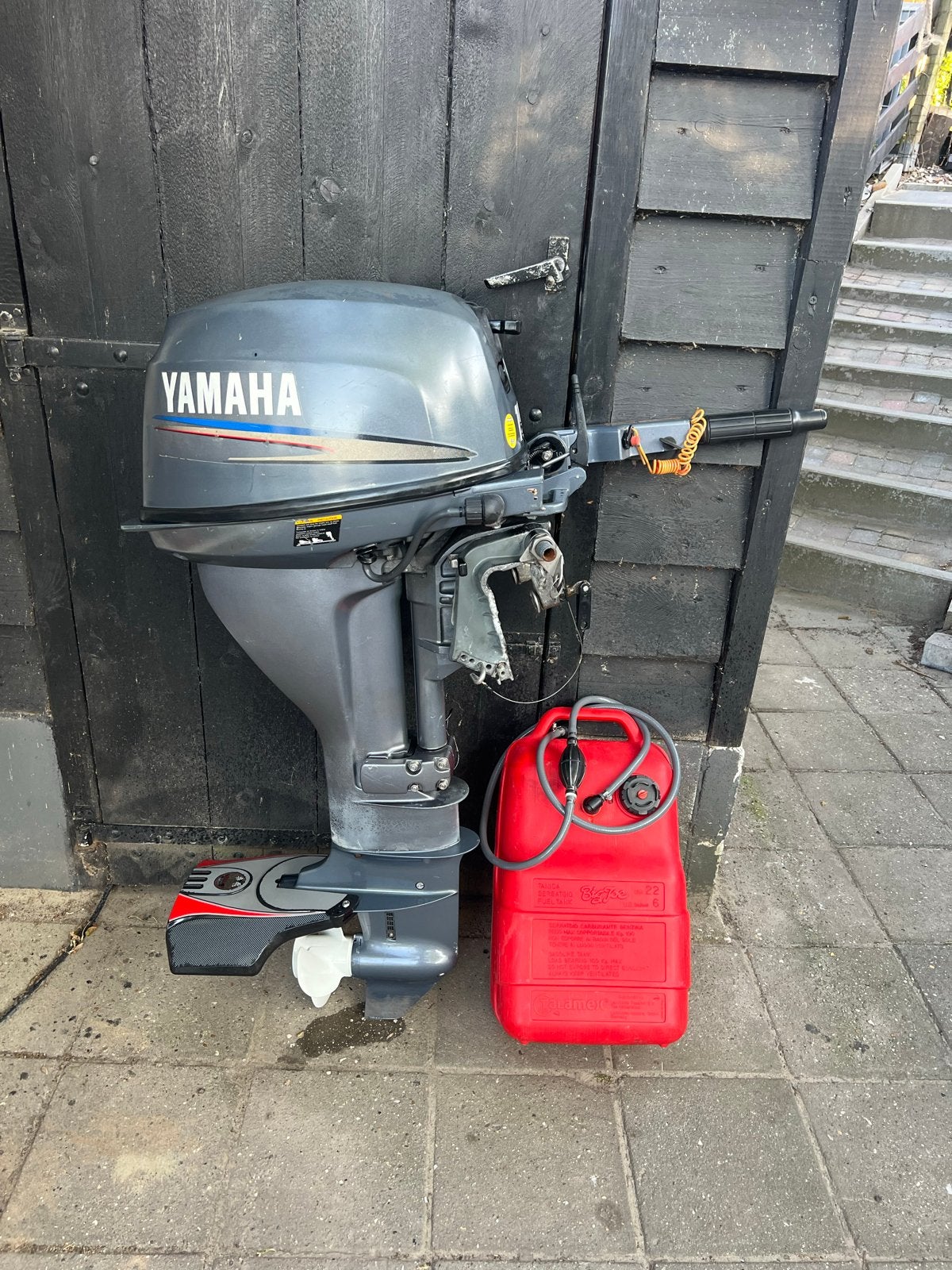 Yamaha 15 PK 4-takt Langstaart Buitenboordmotor | Incl. Tank, Watersport en Boten, 10 tot 30 pk, Gebruikt, Ophalen of Verzenden