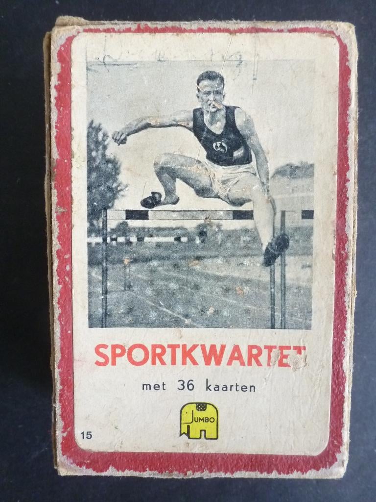 Kwartet. Jumbo. Sport. Jaren 1960, Verzamelen, Speelkaarten, Jokers en Kwartetten, Gebruikt, Kwartet(ten), Verzenden