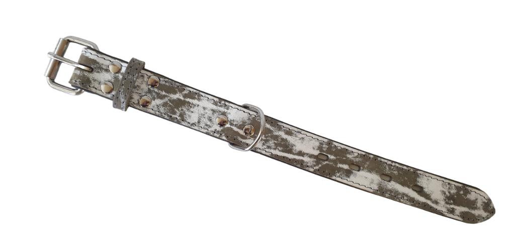 DOG GEAR Safari Halsband Leder Taupe Nek 20-28 cm KOOPJE!!!, Ophalen of Verzenden, Nieuw