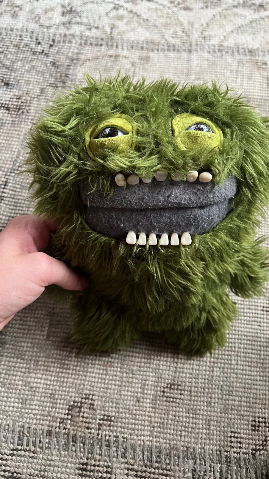 Groene fuggler knuffel, Ophalen of Verzenden, Zo goed als nieuw, Groen, Middelgroot (20 tot 80 cm)