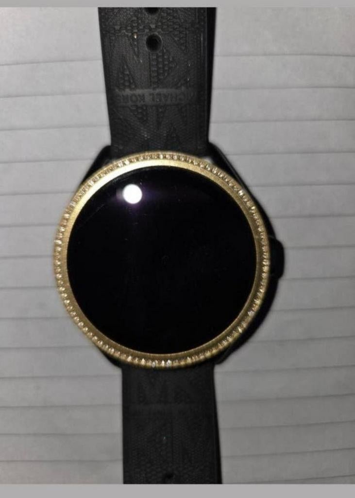 Mk smartwatch dames, Sieraden, Tassen en Uiterlijk, Smartwatches, Ophalen of Verzenden, Zo goed als nieuw, Zwart, Android