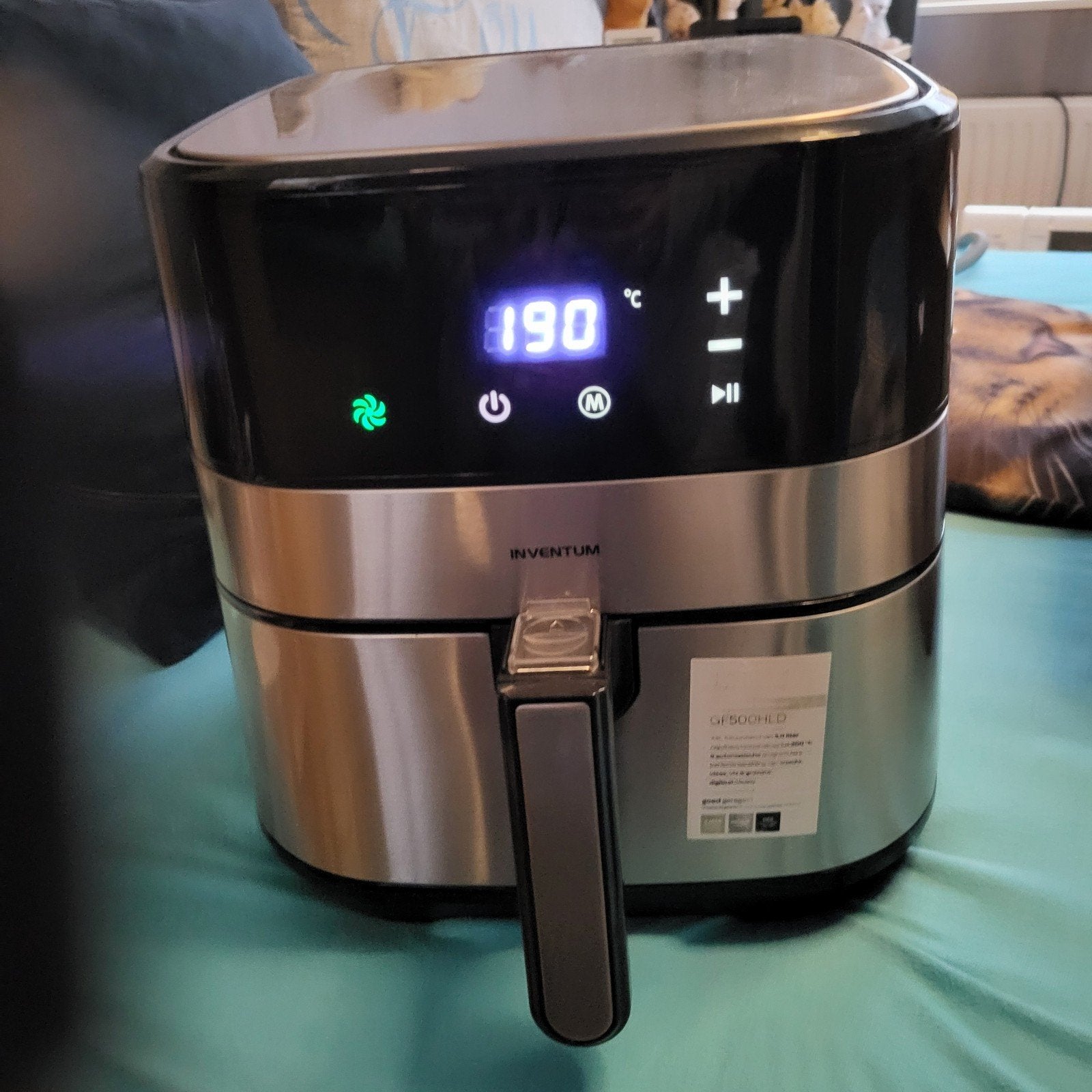 Inventum GF500HLD Airfryer - Zo goed als nieuw, Ophalen, Gebruikt, Airfryer, 1500 gram of meer