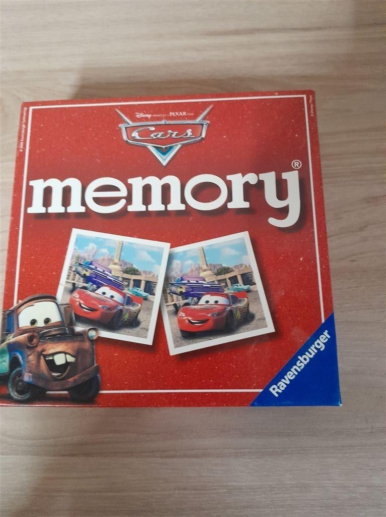 Disney Cars Memory - s1390, Hobby en Vrije tijd, Gezelschapsspellen | Bordspellen, Verzenden, Zo goed als nieuw